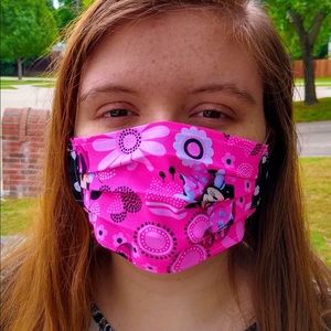 Face mask, Minnie Mouse, 2 layers, 100% cotton